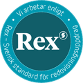 Vi arbetar enligt REX Svensk standard för redovisingsuppdrag SRF